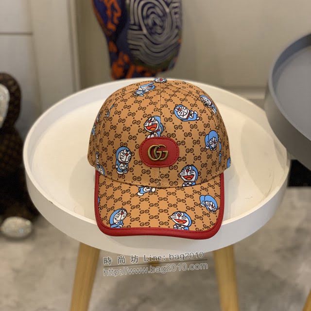 Gucci男女同款帽子 古馳聯名哆啦A夢叮噹貓棒球帽鴨舌帽  mm1670